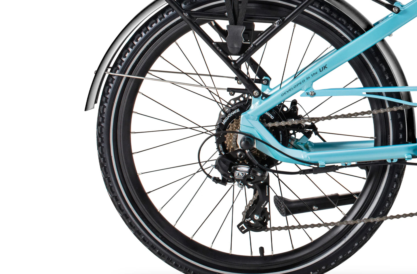 WISPER 705 24″ Step-Through Electric Bike Blue
