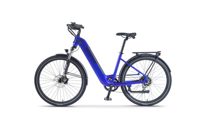 WISPER Wayfarer H7 Hub-Drive Step-Through Electric Bike Blue